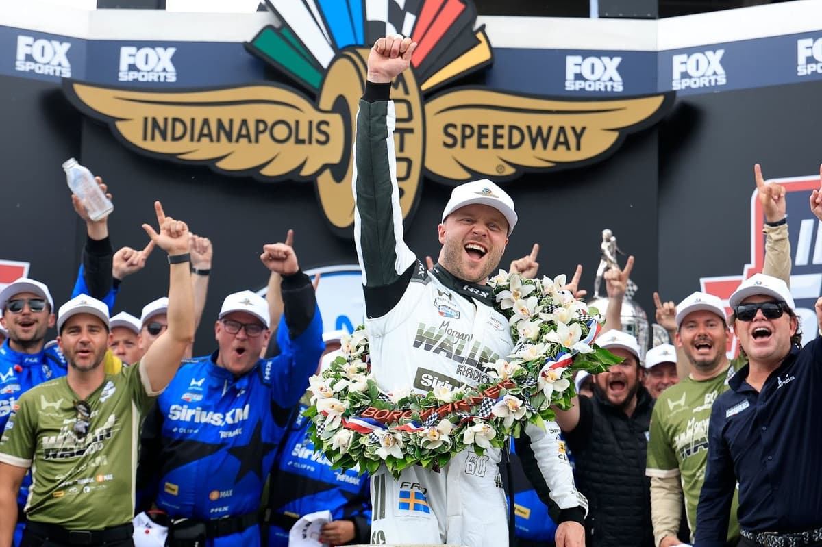 Rosenqvist gana la Indy 500 más ajustada de la historia