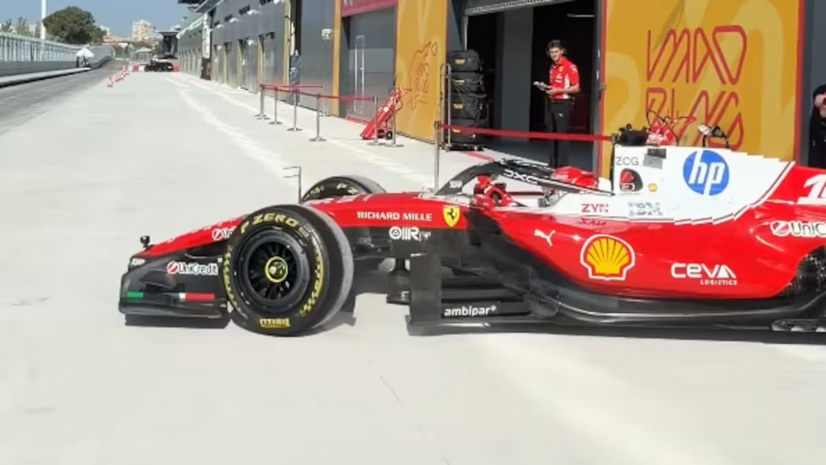Hamilton y Lecrerc prueban sus Ferrari en el Madring