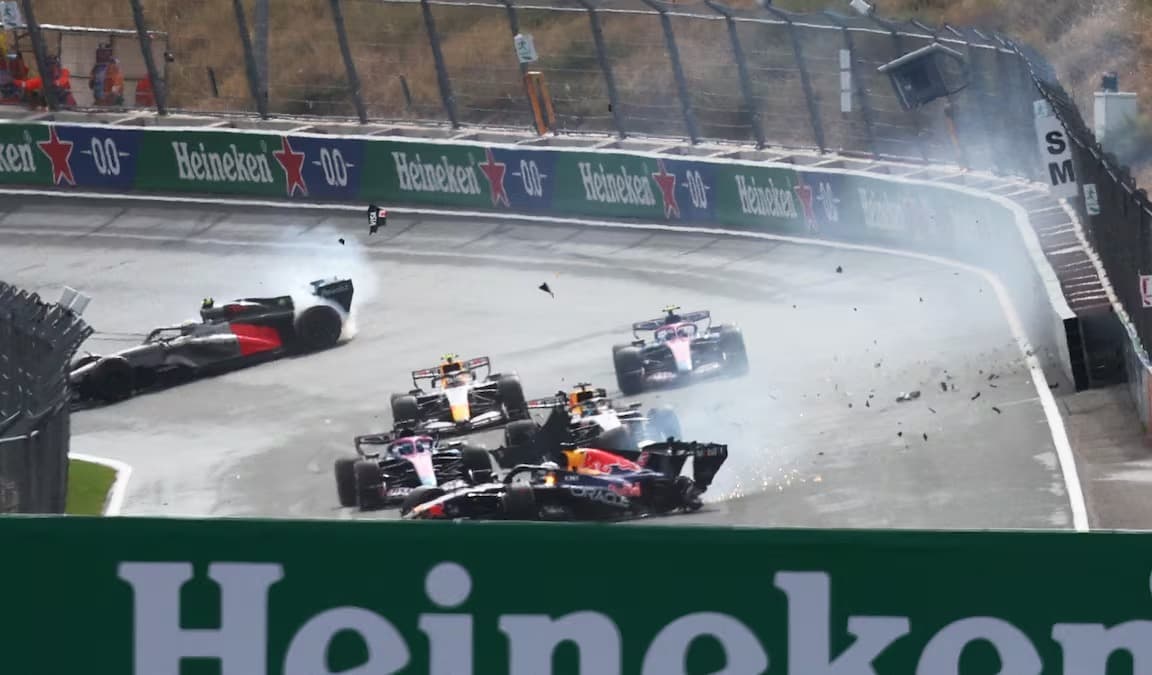 Verstappen, tras el accidente en Zandvoort: “Podría haber sido mucho peor”