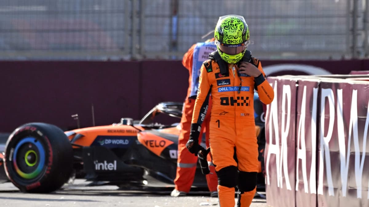 “Algunos pilotos no deberían estar en la F1”: Norris, tras el incidente que terminó con su carrera en Bakú