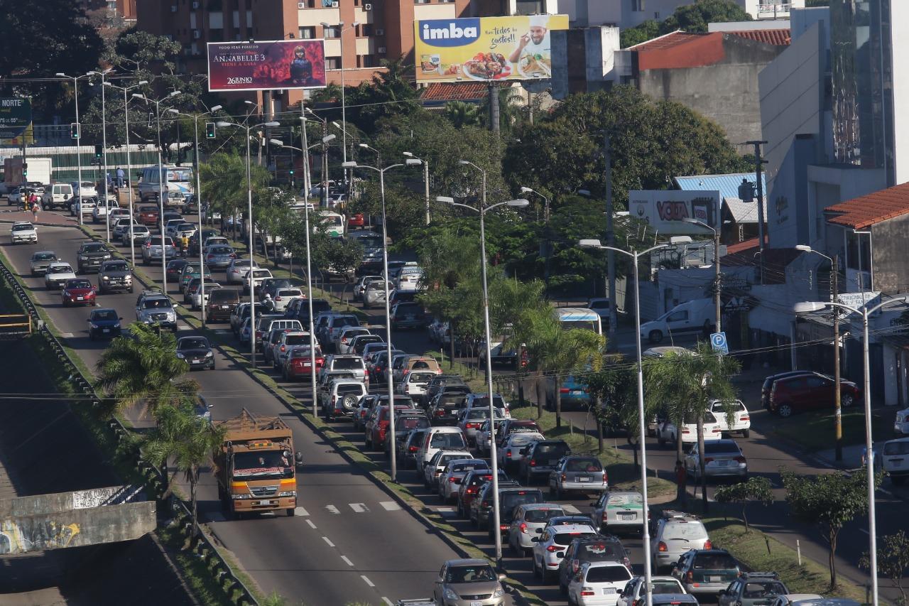 Estos son los puntos de mayor flujo vehicular de Santa Cruz