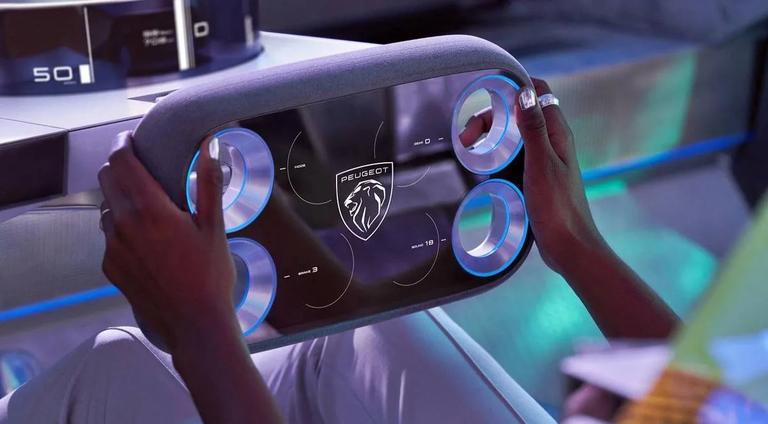 Peugeot alista un volante cuadrado que llegará en 2026