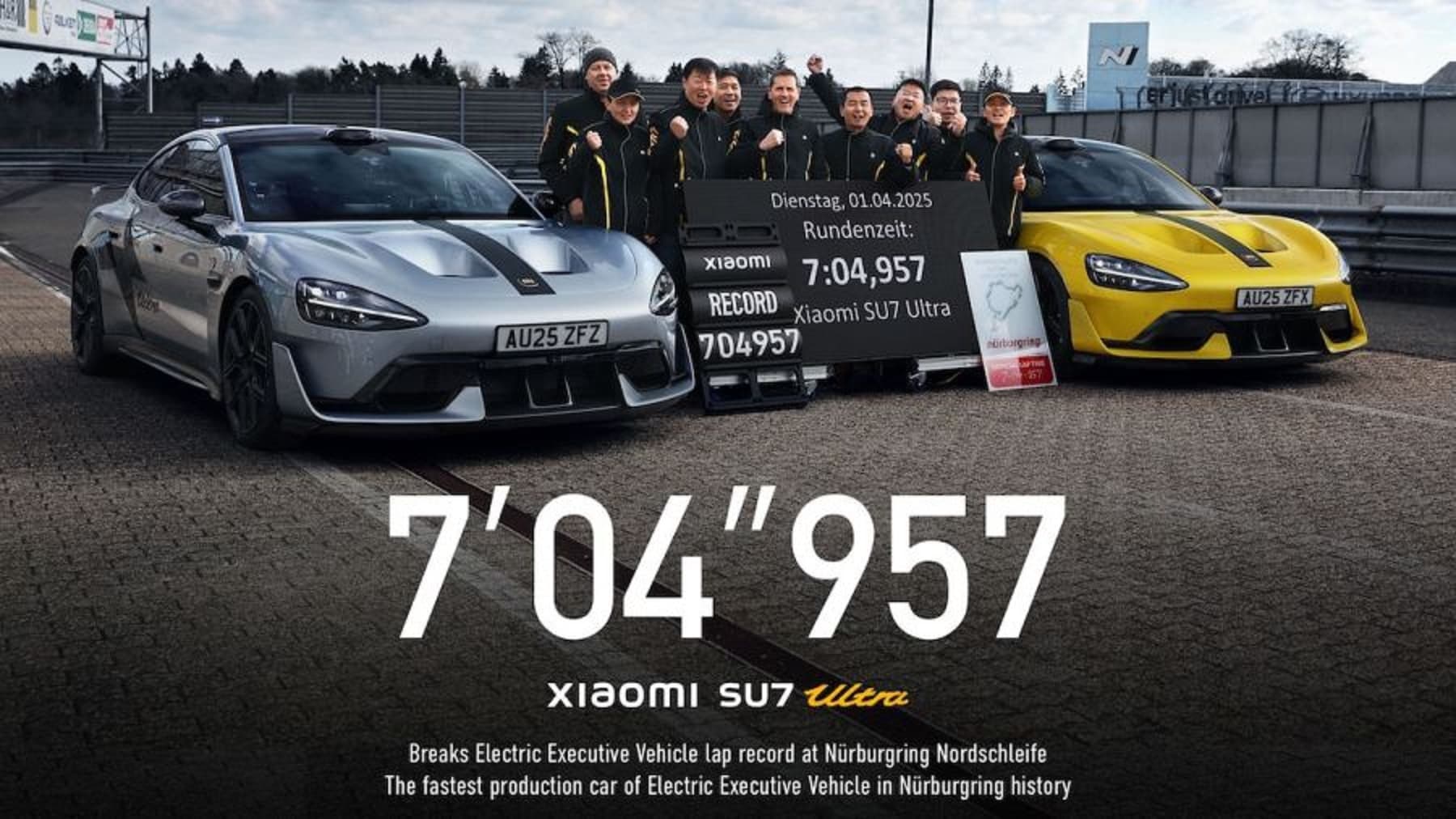 Xiaomi SU7 Ultra rompe récord en Nürburgring y redefine los eléctricos de alto rendimiento