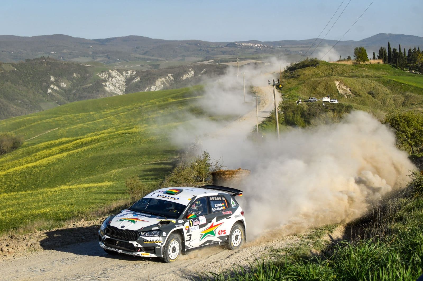Marco Bulacia toma el liderato del Campeonato Italiano de Rally de Tierra