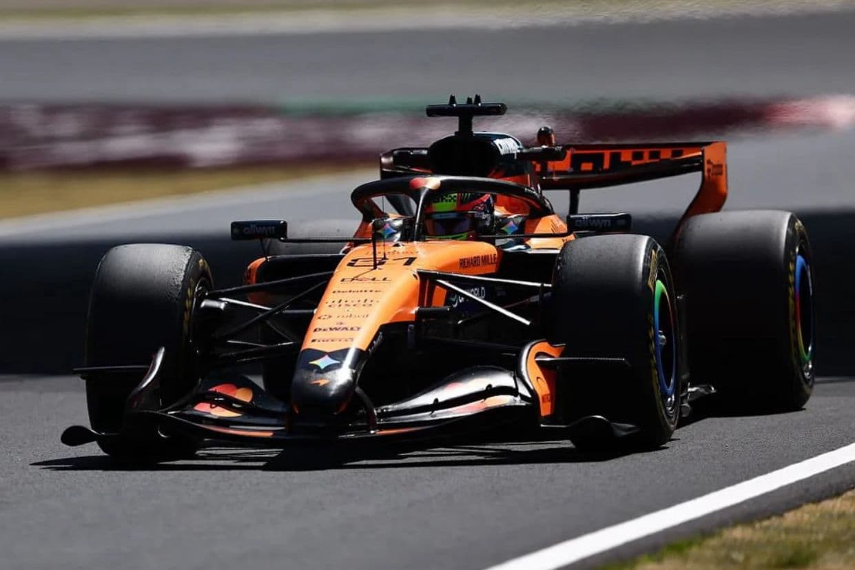 Piastri marcó el mejor tiempo en la segunda práctica en Japón