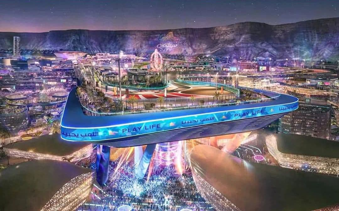 Qiddiya: la curva más impactante de la F1 tendrá más de 70 metros de altura