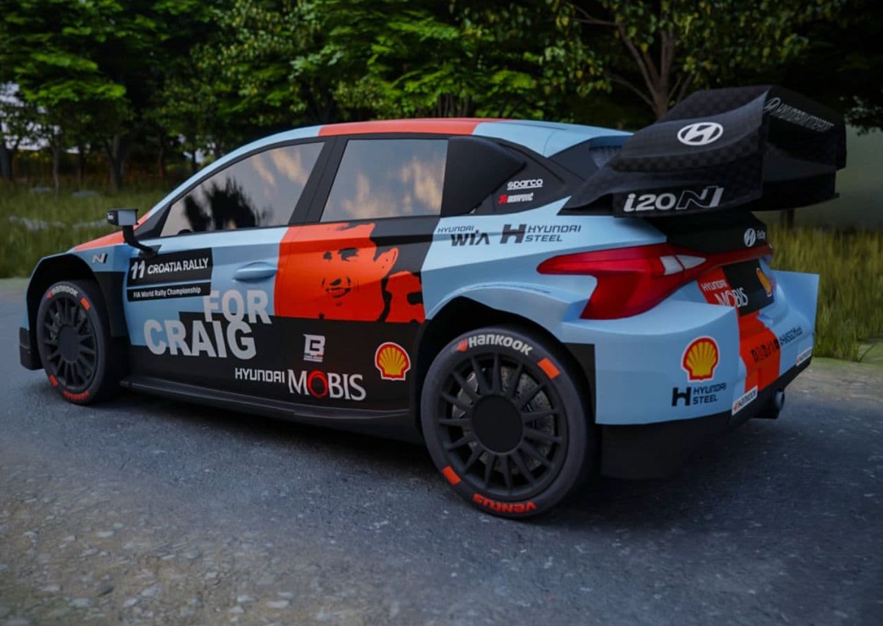Hyundai llevará una decoración especial en memoria de Craig Breen en el Rally de Croacia